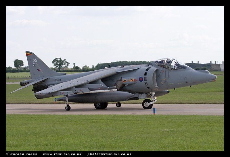 RAF Harrier GR9 (ZD465) - Taxi photo