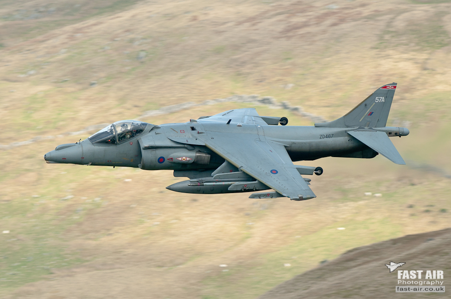 RAF Harrier GR9A ZA467 1 Sqn low level photo 1